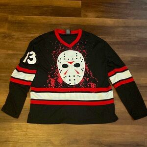 Friday the 13th Jason jersey embroidered stitch XL